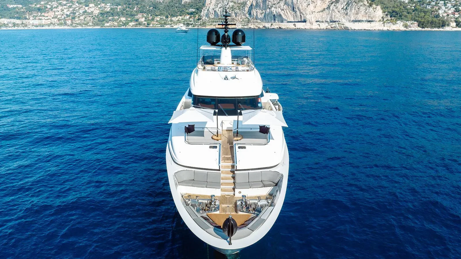 a boat on the water aboard AWAY Yacht for Charter