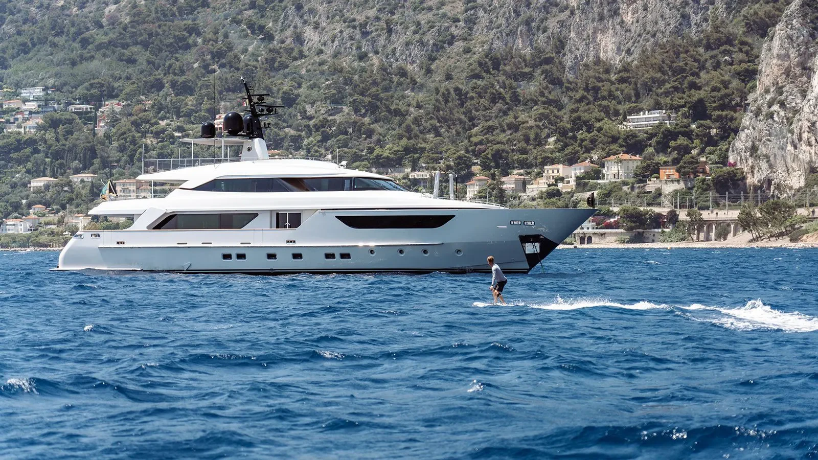 a boat on the water aboard AWAY Yacht for Charter