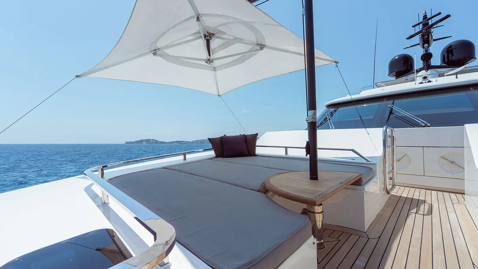 a boat on the water aboard AWAY Yacht for Charter
