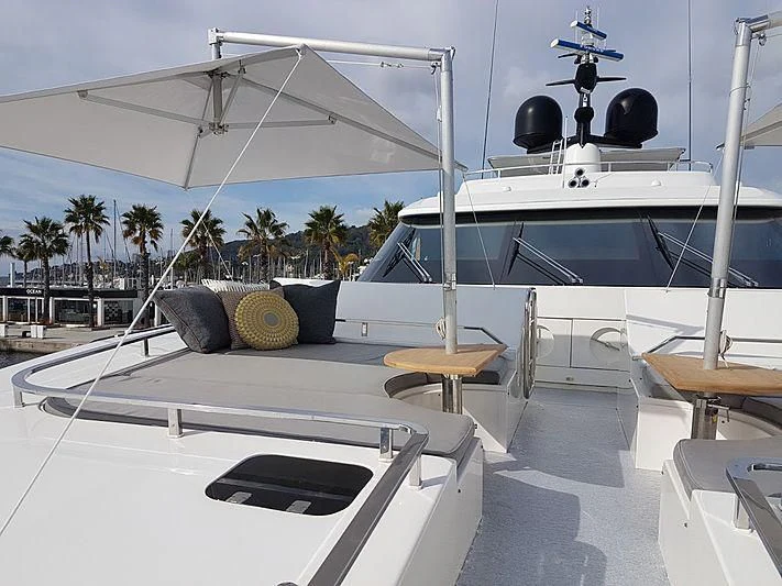 a boat on the water aboard AWAY Yacht for Charter