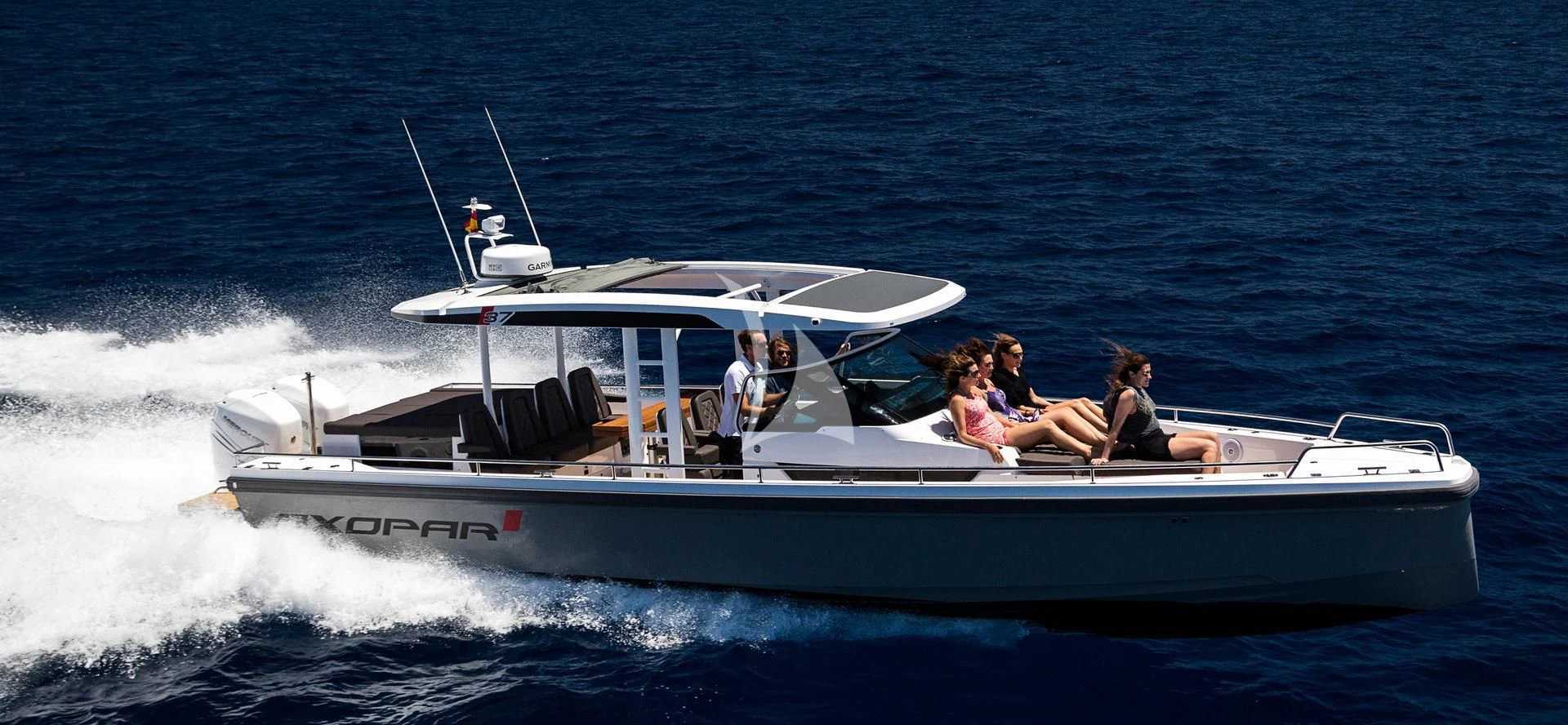 a group of people on a boat aboard AWAY Yacht for Charter