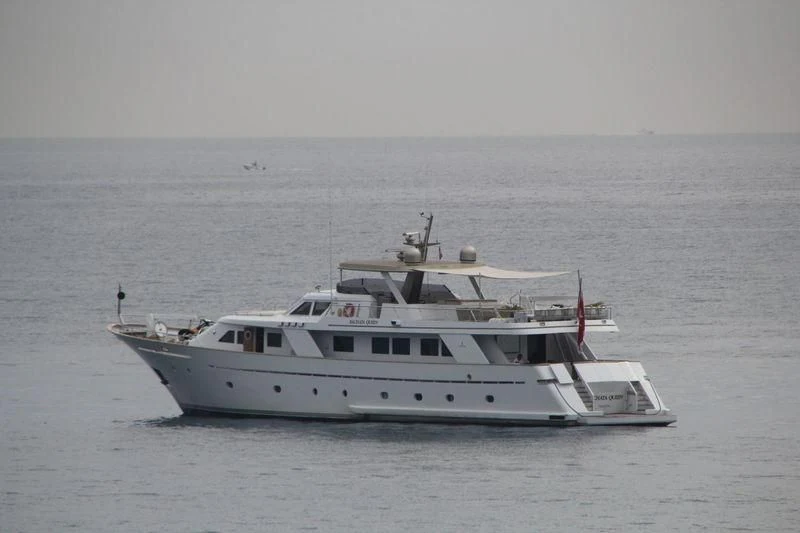 a boat in the water aboard BACHATA QUEEN Yacht for Sale