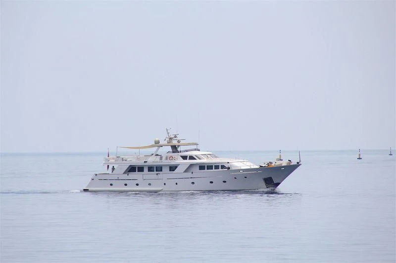 a boat in the water aboard BACHATA QUEEN Yacht for Sale