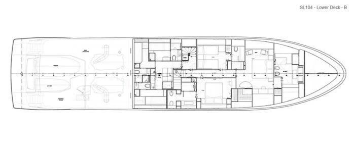 diagram, engineering drawing aboard WHY NOT Yacht for Sale