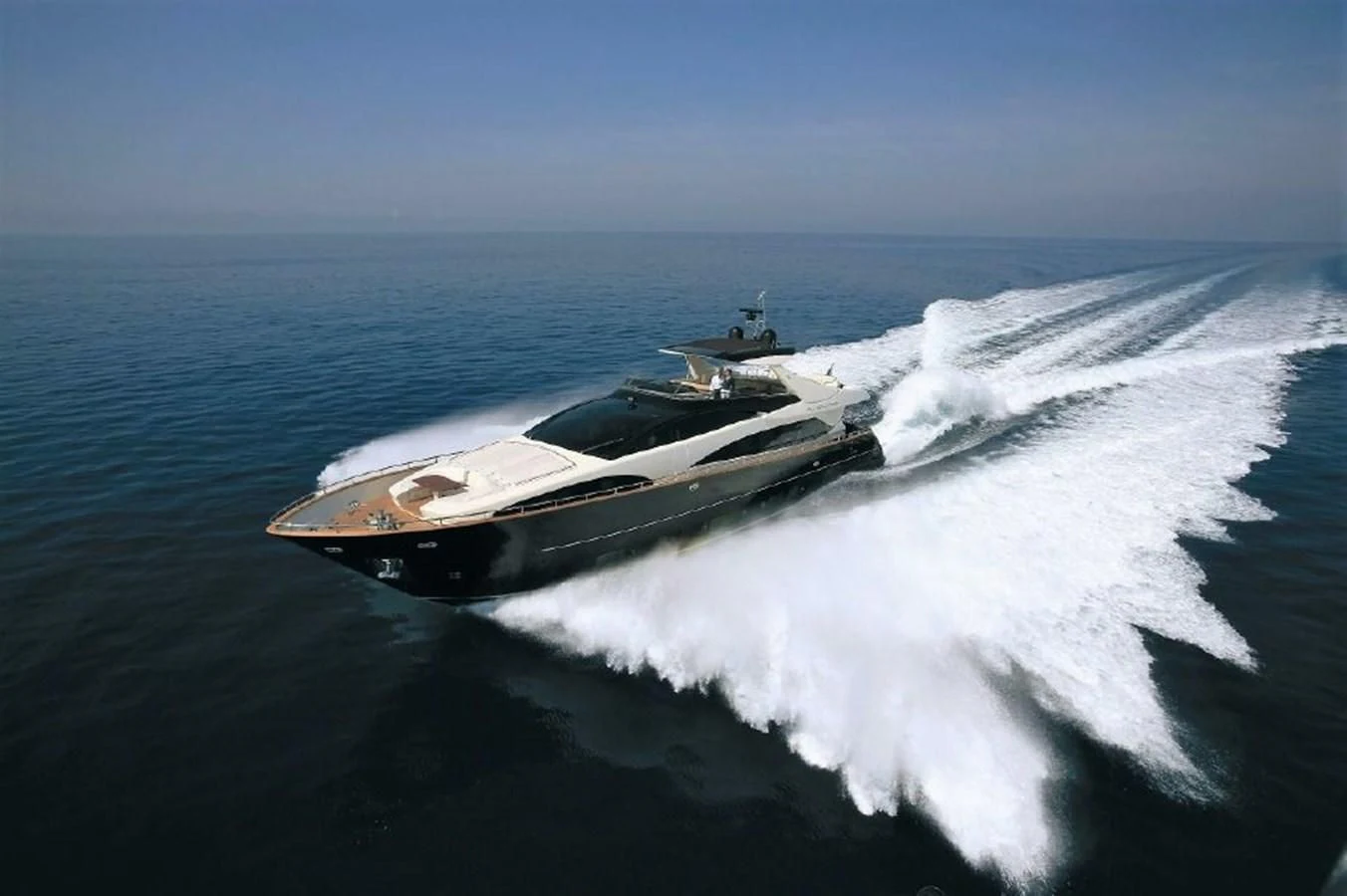 a space shuttle on a ship aboard BLACK SWAN Yacht for Sale