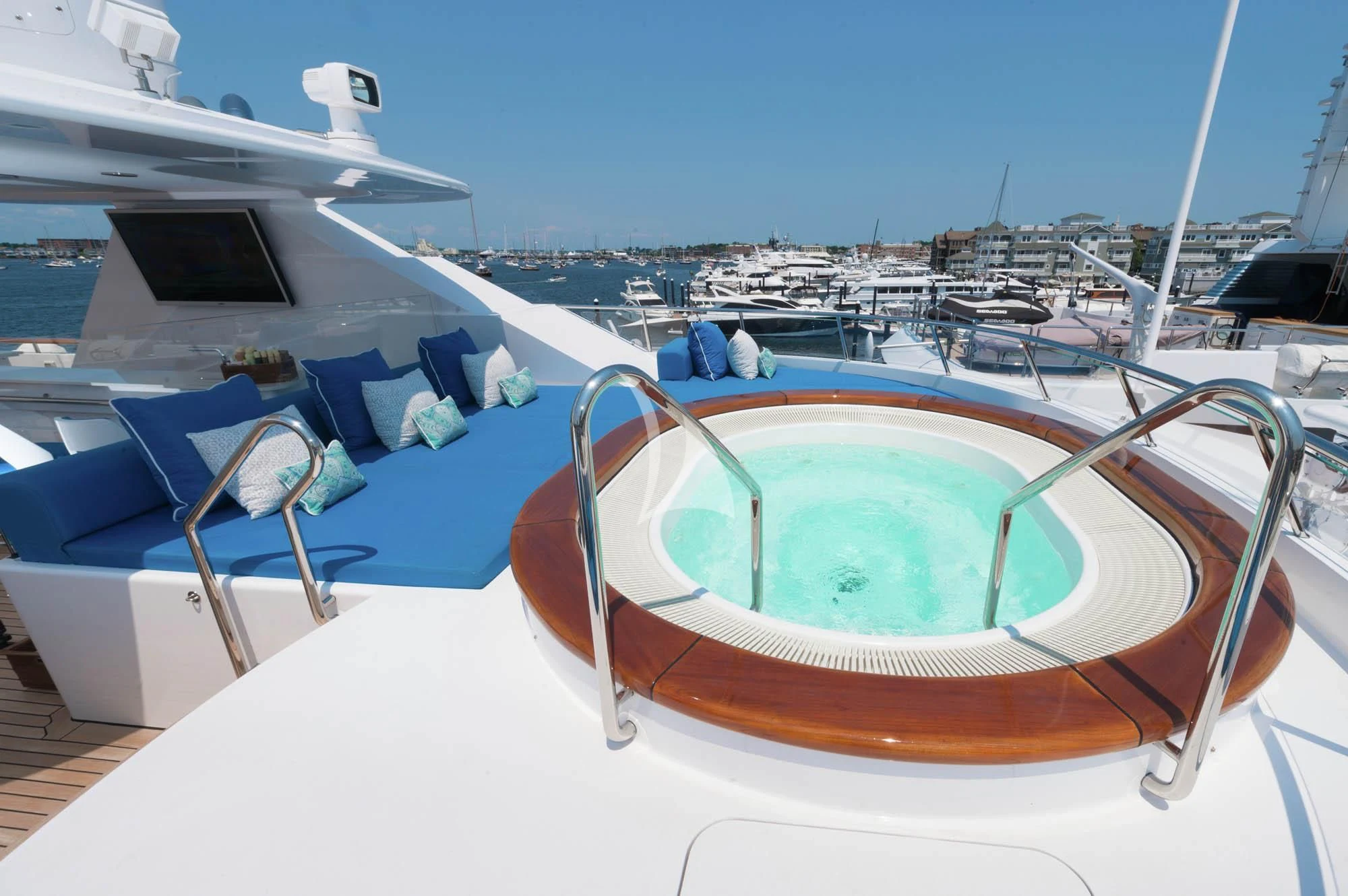 a boat on the water aboard HALCYON Yacht for Sale