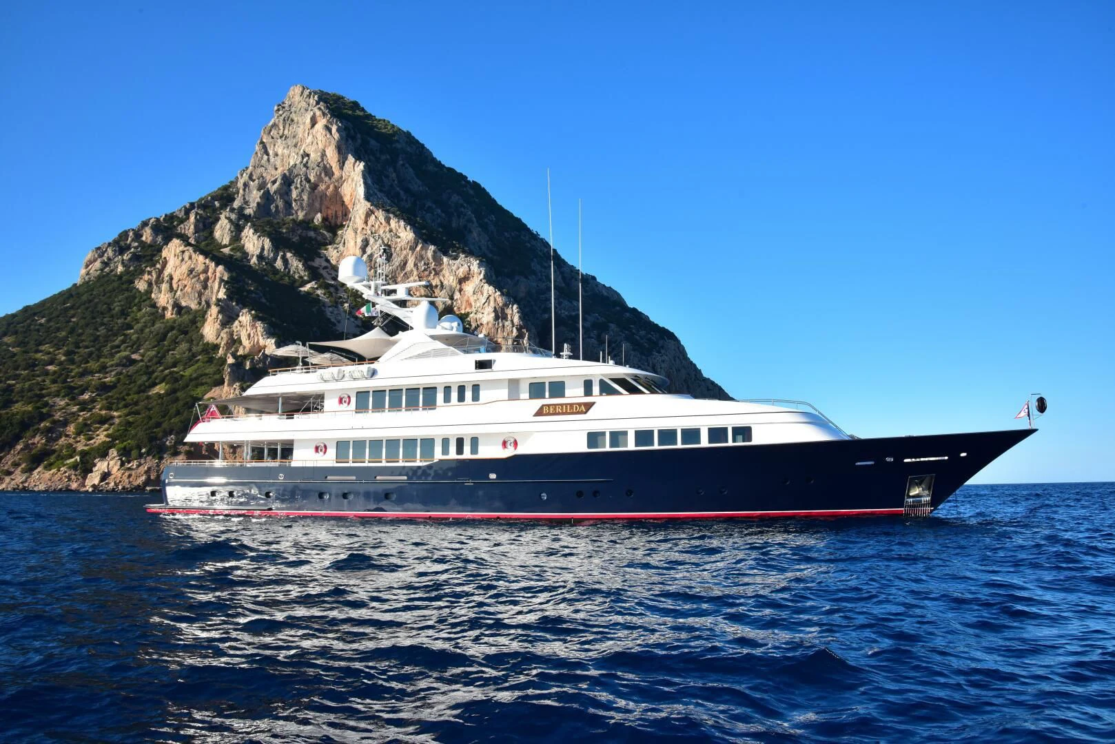 a boat on the water aboard HALCYON Yacht for Sale
