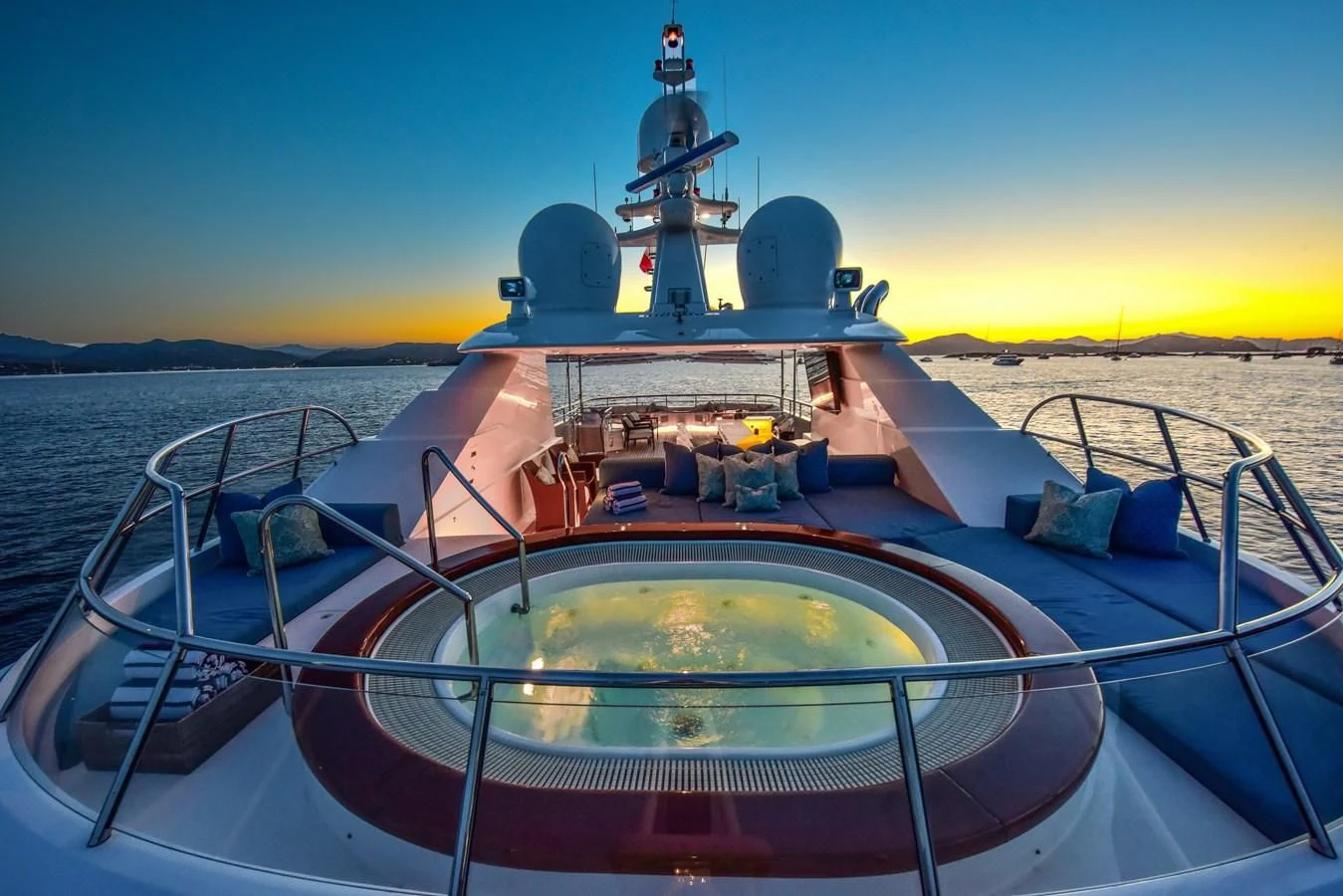 a boat on the water aboard HALCYON Yacht for Sale