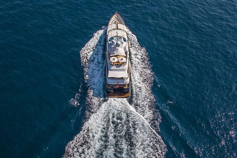 a boat on the water aboard HALCYON Yacht for Sale