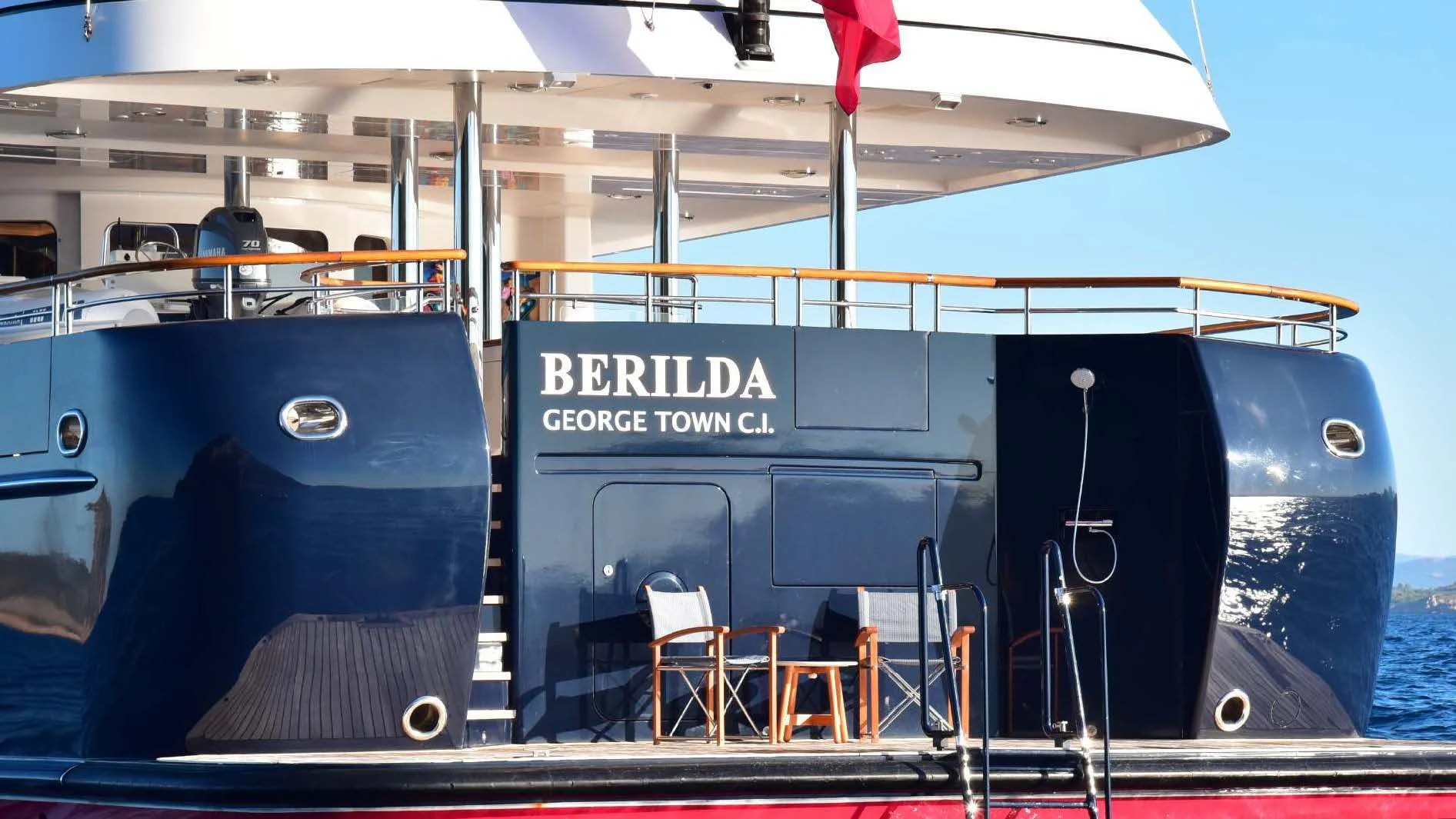 the front of a boat aboard HALCYON Yacht for Sale