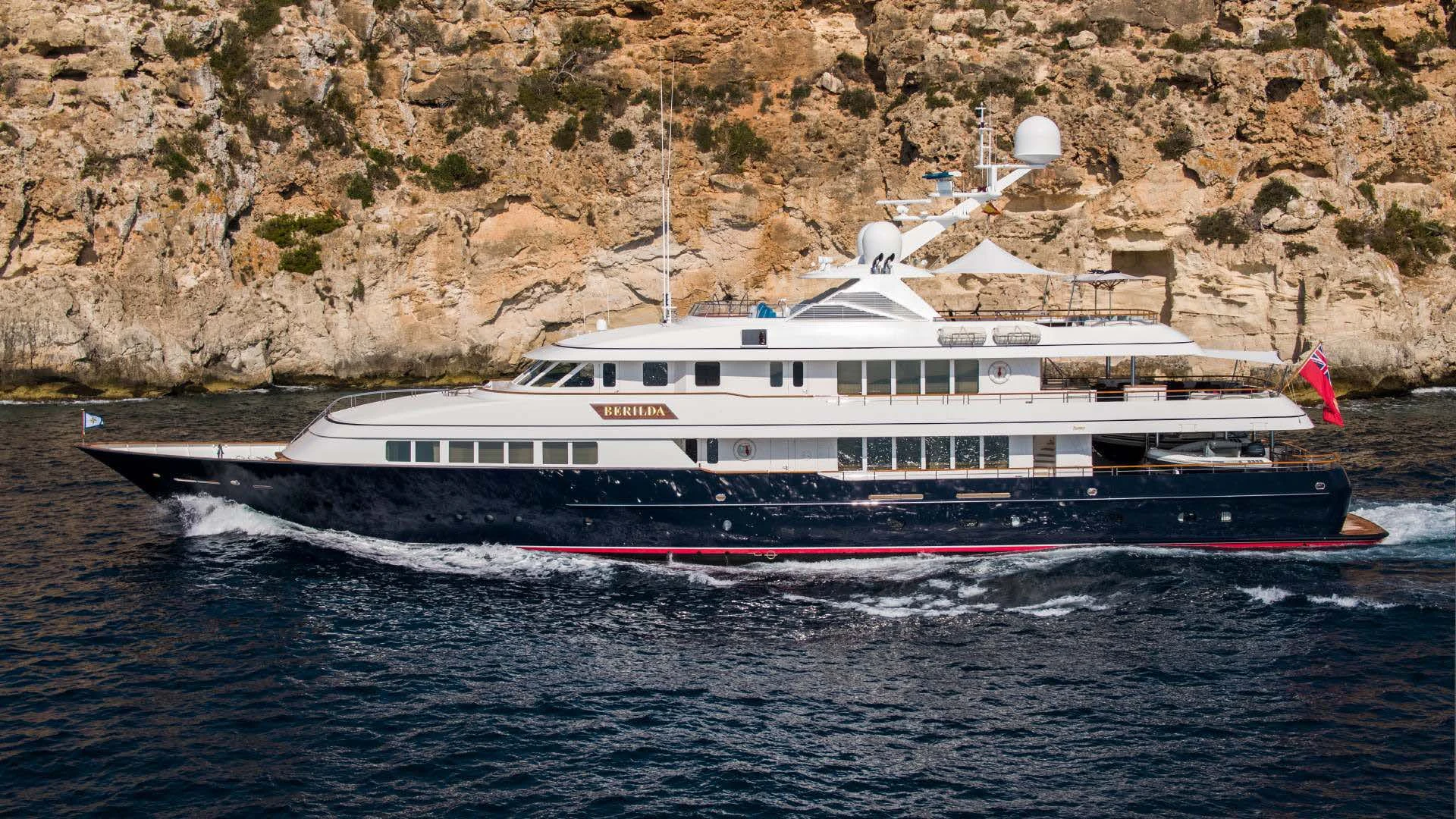 a boat on the water aboard HALCYON Yacht for Sale