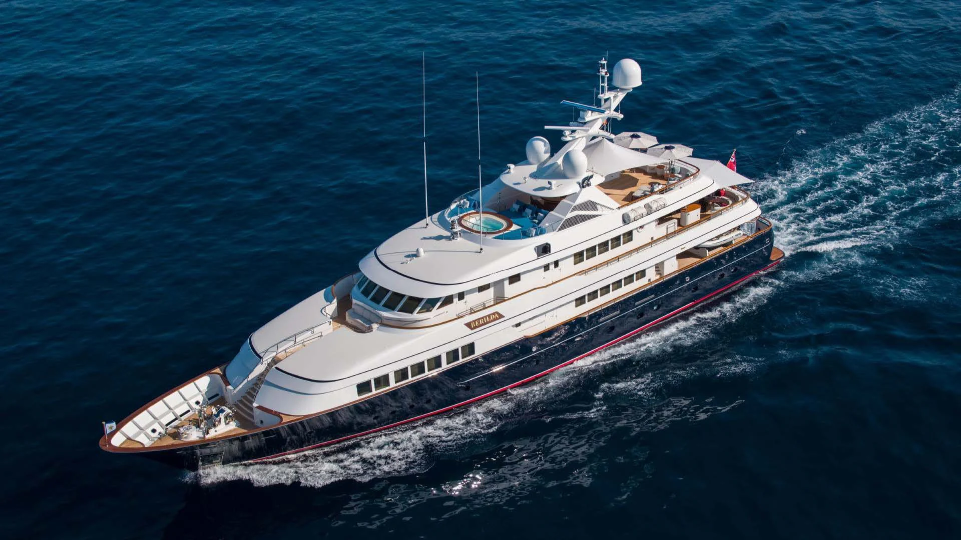 a boat on the water aboard HALCYON Yacht for Sale