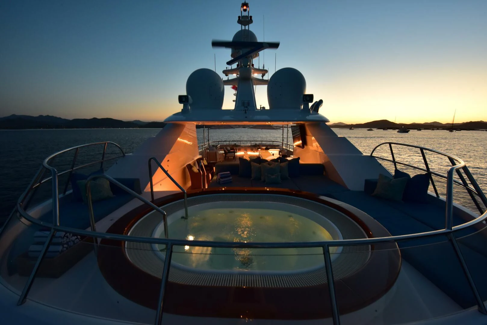 a boat on the water aboard HALCYON Yacht for Sale