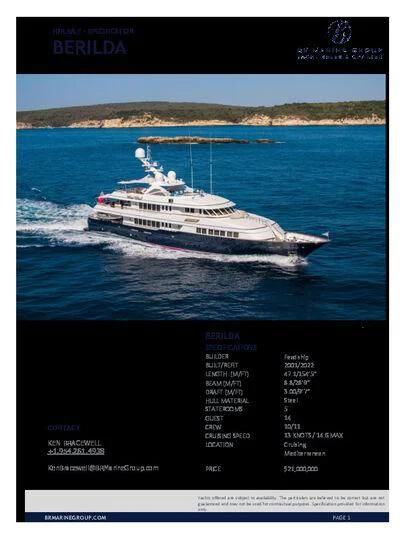 a ship in the water aboard HALCYON Yacht for Sale