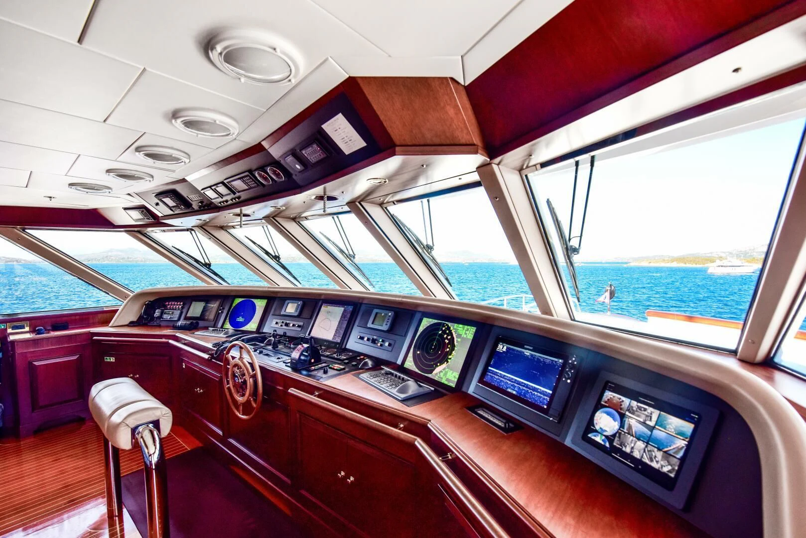inside of a boat aboard HALCYON Yacht for Sale