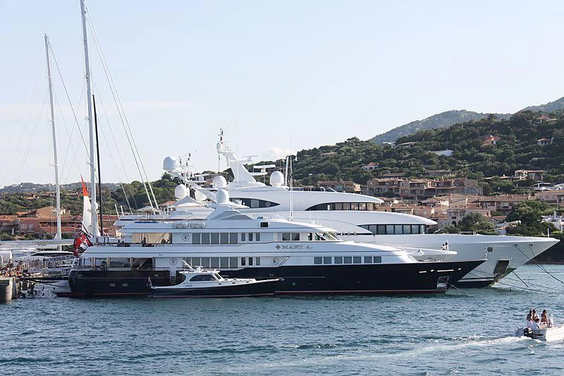 a boat on the water aboard HALCYON Yacht for Sale