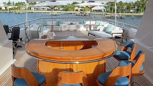 a boat on the water aboard HALCYON Yacht for Sale