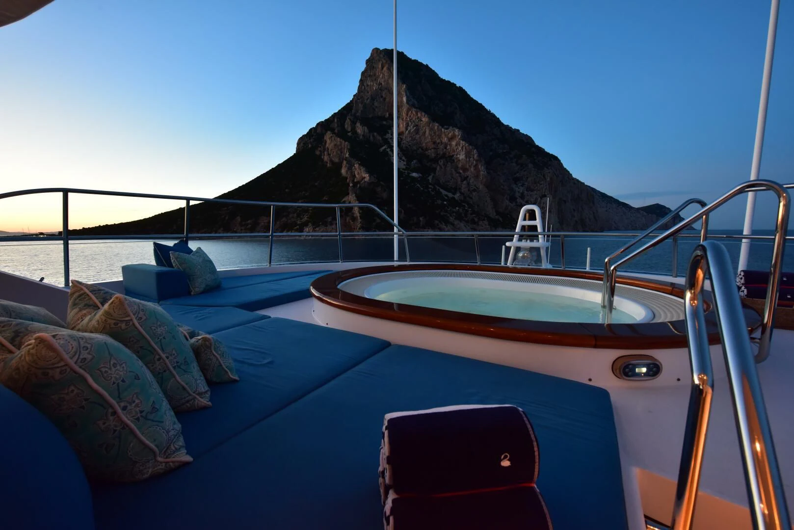 a boat on a body of water aboard HALCYON Yacht for Sale