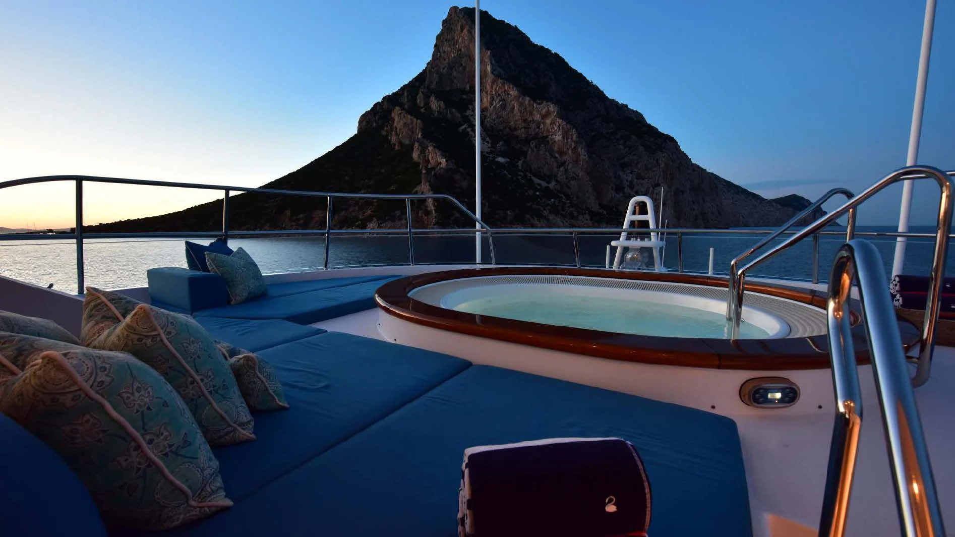 a boat on a body of water aboard HALCYON Yacht for Sale