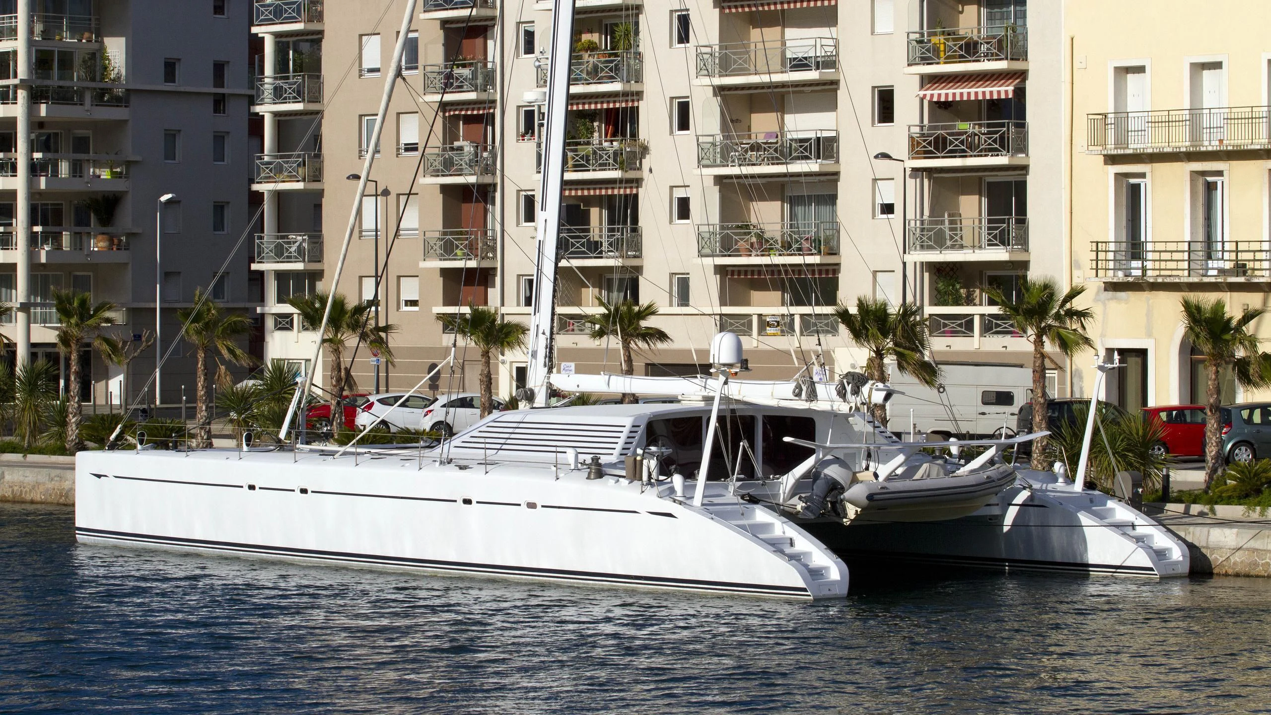 a couple of boats in the water aboard MAGIC CAT Yacht for Sale