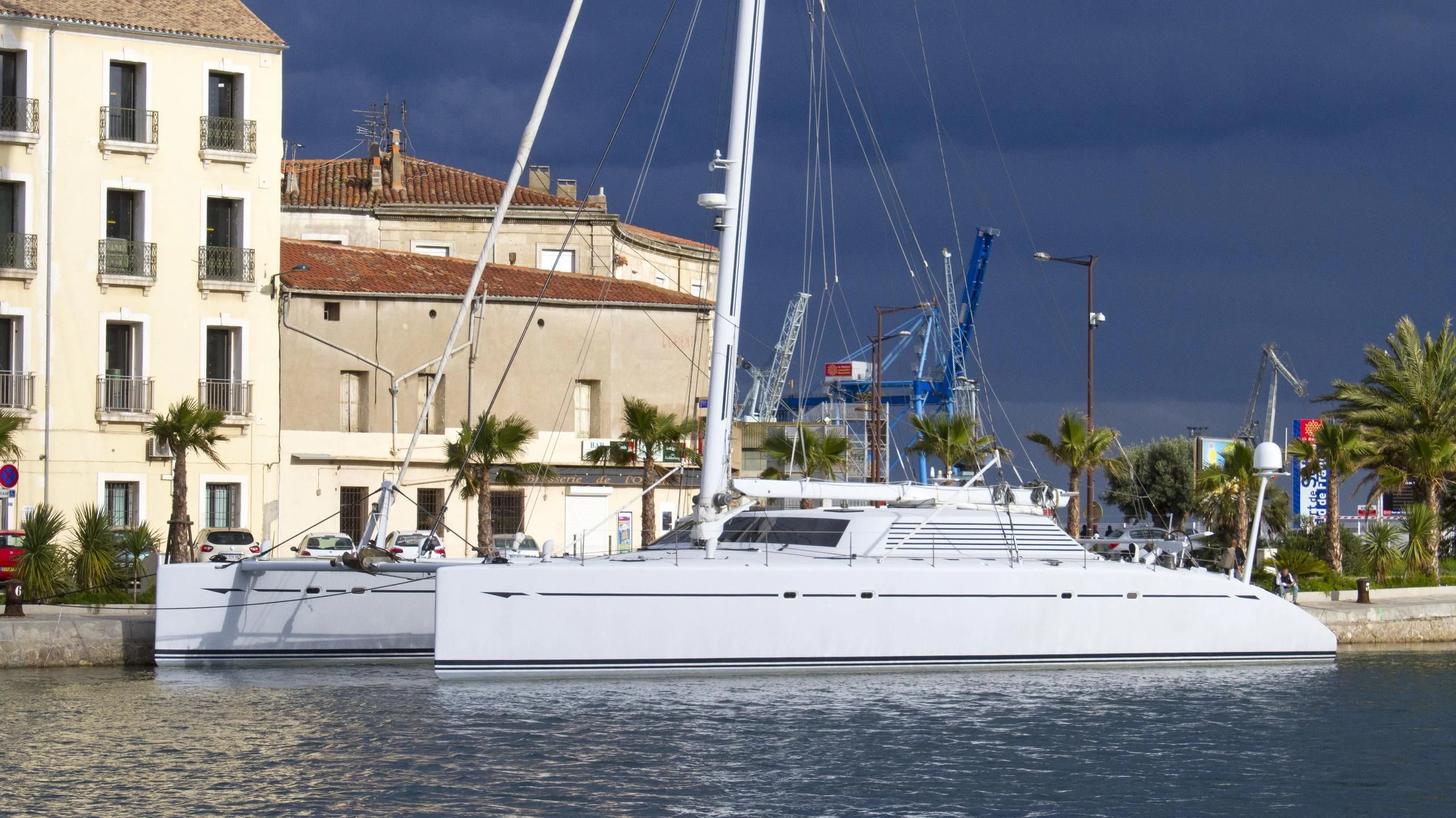 a boat in the water aboard MAGIC CAT Yacht for Sale