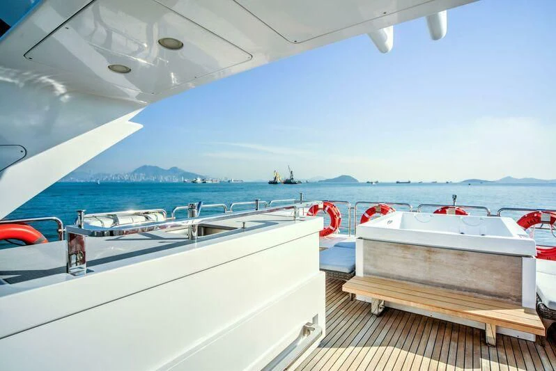 a boat on the water aboard YUZHOU Yacht for Sale