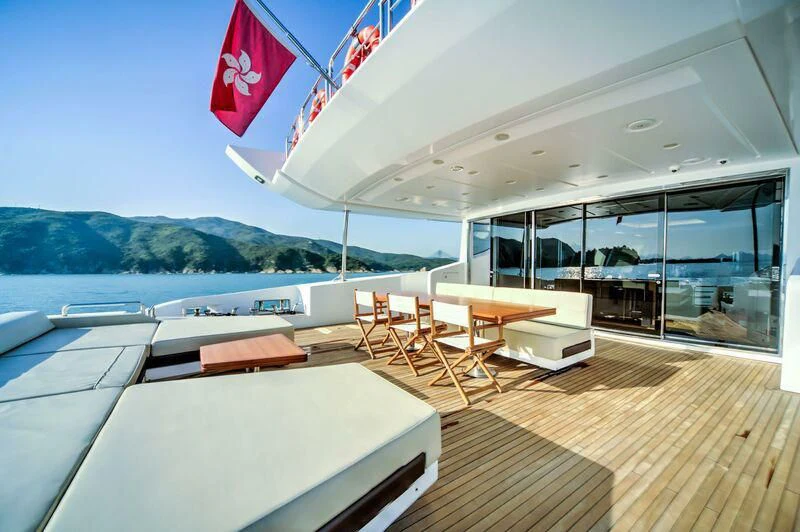 a boat on the water aboard YUZHOU Yacht for Sale