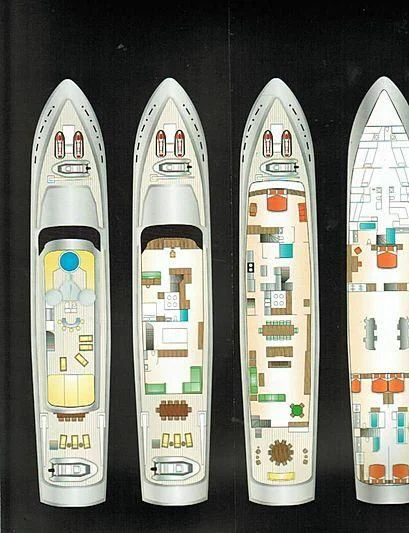 a row of white and green remote controls aboard SHENANDOAH Yacht for Sale