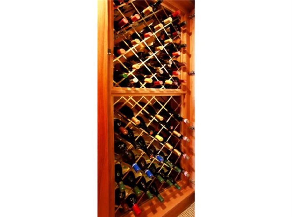 a cabinet full of bottles aboard SHENANDOAH Yacht for Sale