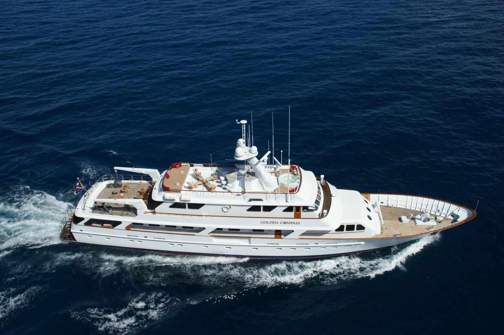 a boat on the water aboard SHENANDOAH Yacht for Sale