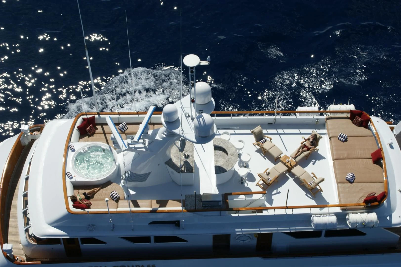 a space ship in space aboard SHENANDOAH Yacht for Sale