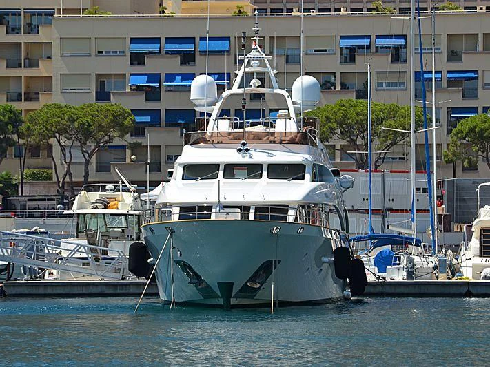 a group of boats are parked in the water aboard ARTEMIS Yacht for Sale