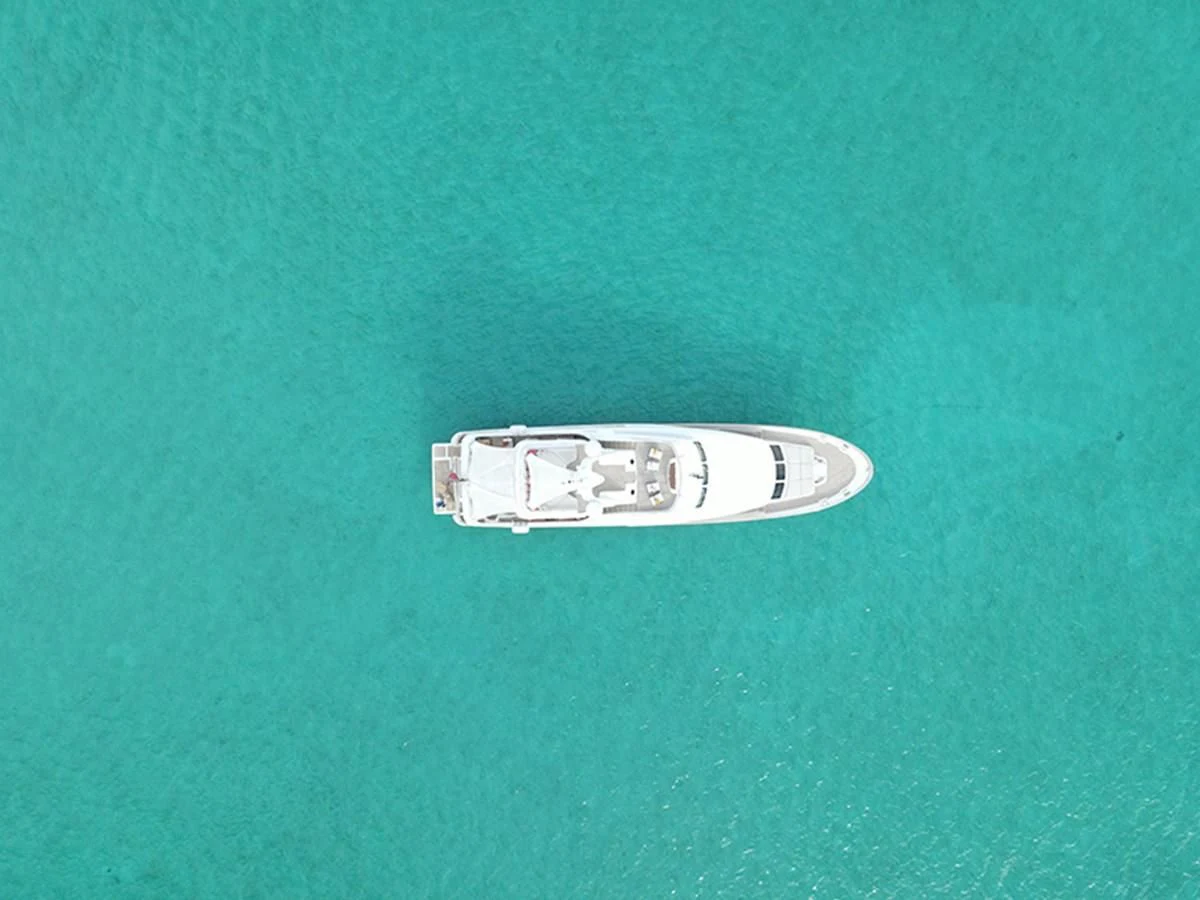 a white object with a logo on it aboard ARTEMIS Yacht for Sale