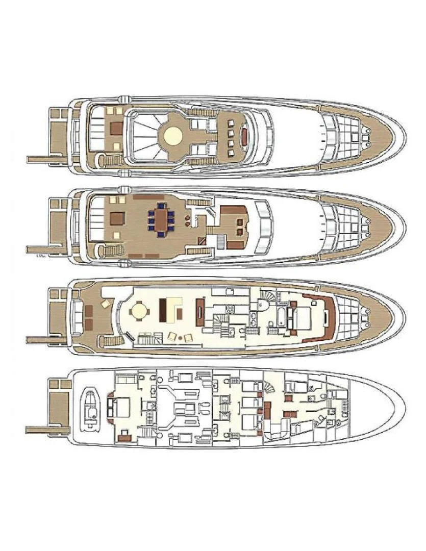 diagram aboard ARTEMIS Yacht for Sale