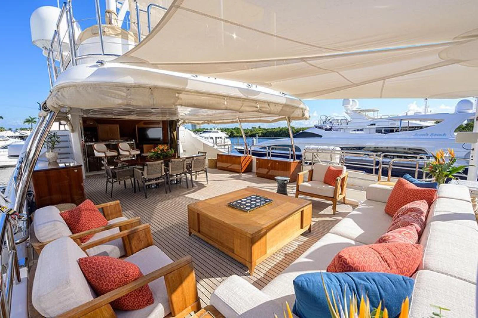 a boat on the water aboard ARTEMIS Yacht for Sale