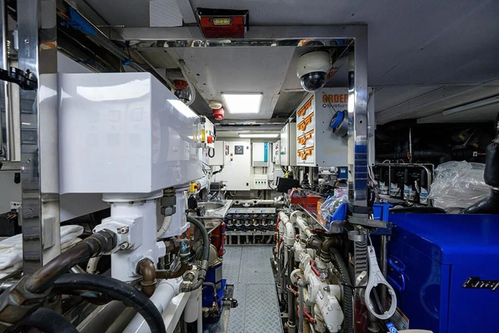 a room with machinery and equipment aboard ARTEMIS Yacht for Sale
