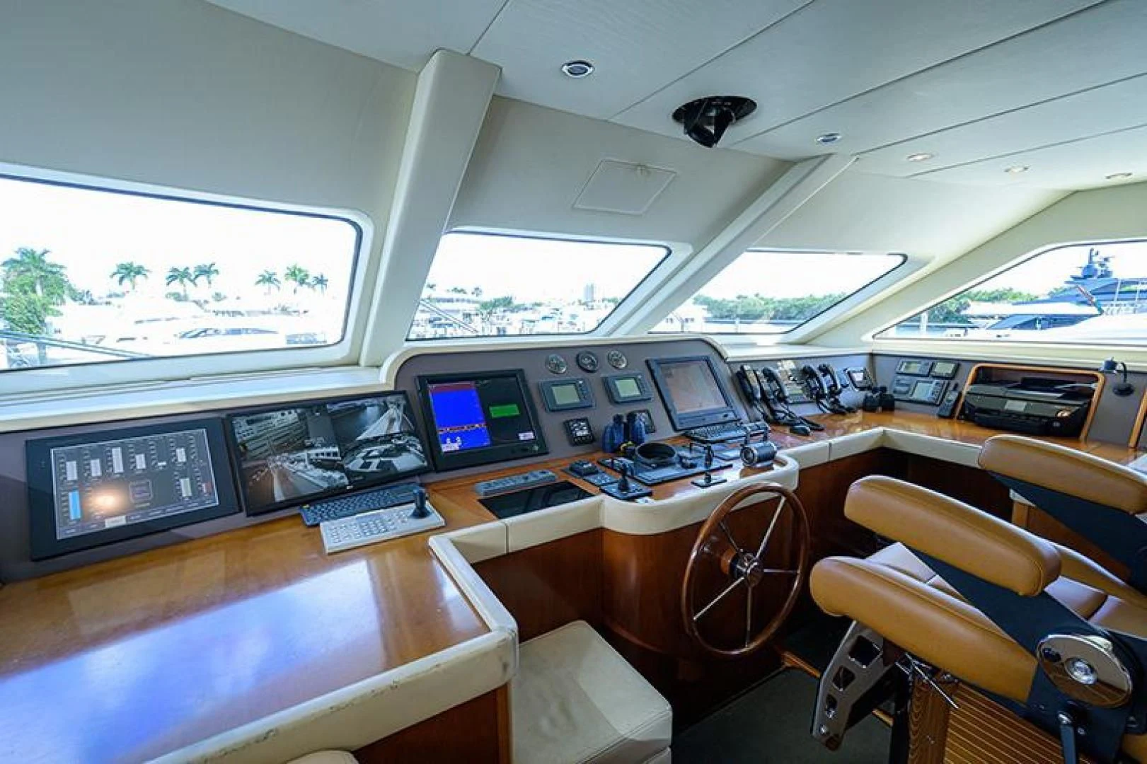 inside of a plane aboard ARTEMIS Yacht for Sale