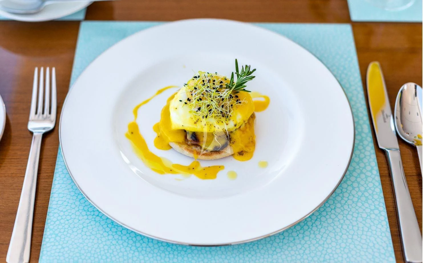 a plate of food aboard ARADOS Yacht for Charter