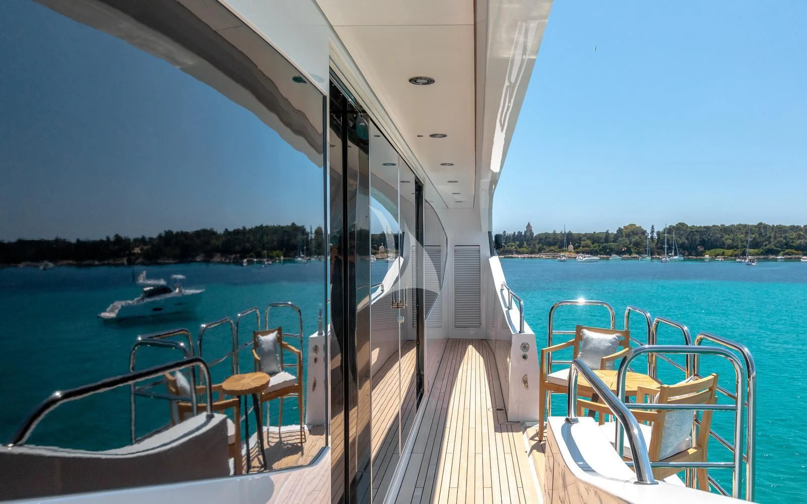 a boat on the water aboard ARADOS Yacht for Charter