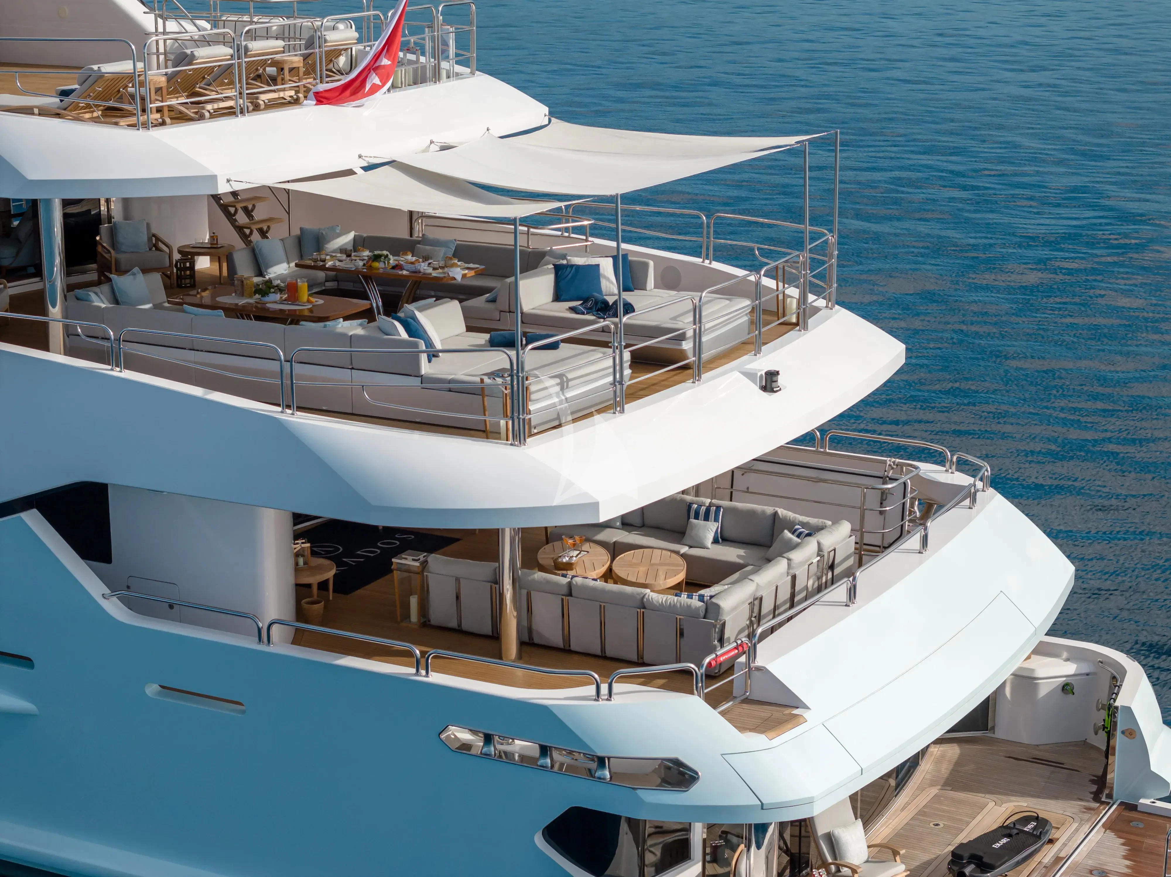 a boat on the water aboard ARADOS Yacht for Charter