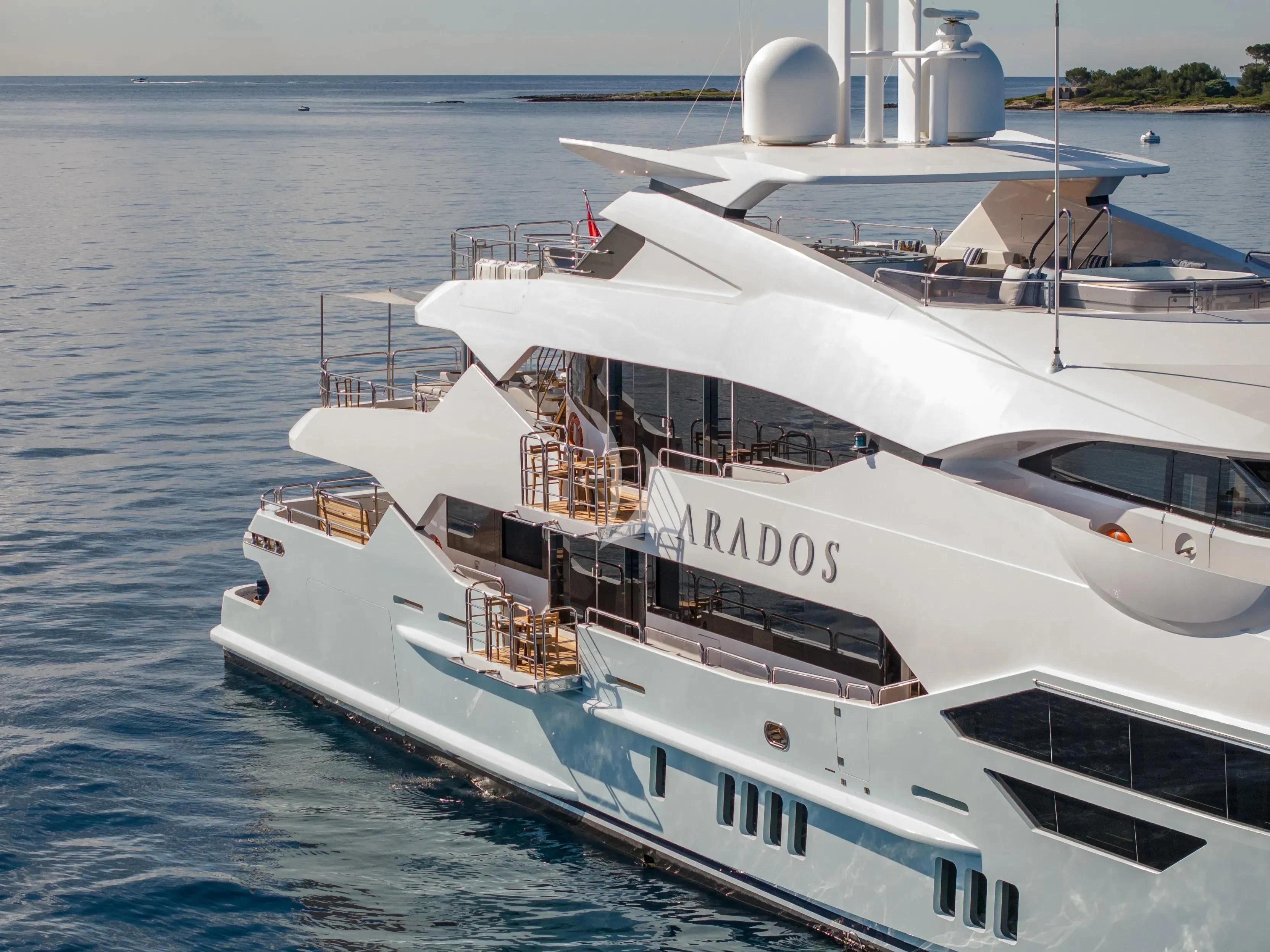 a boat on the water aboard ARADOS Yacht for Charter