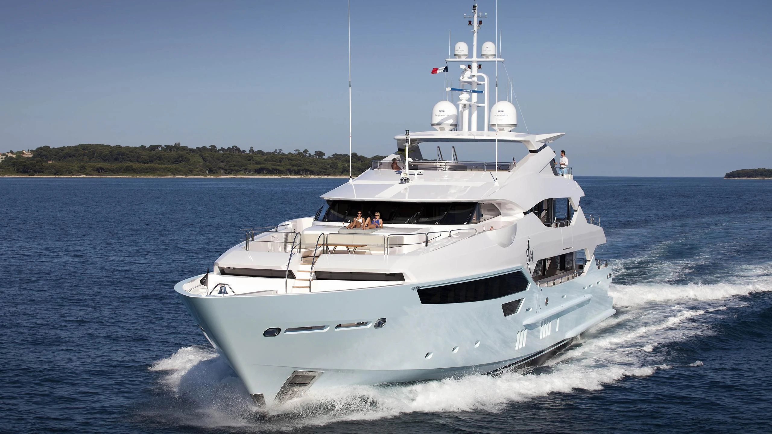 a boat on the water aboard ARADOS Yacht for Charter