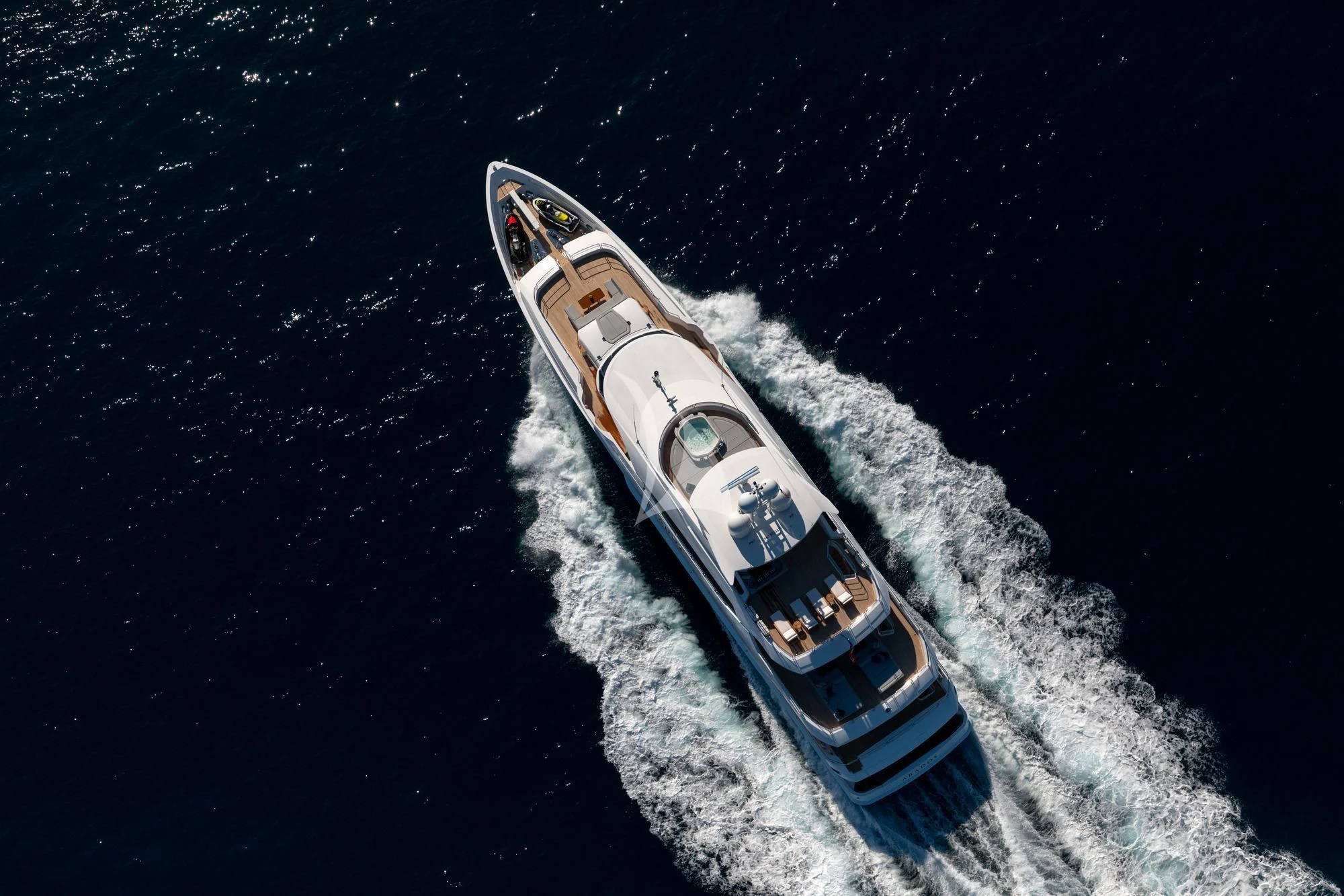 a space shuttle in outer space aboard ARADOS Yacht for Charter