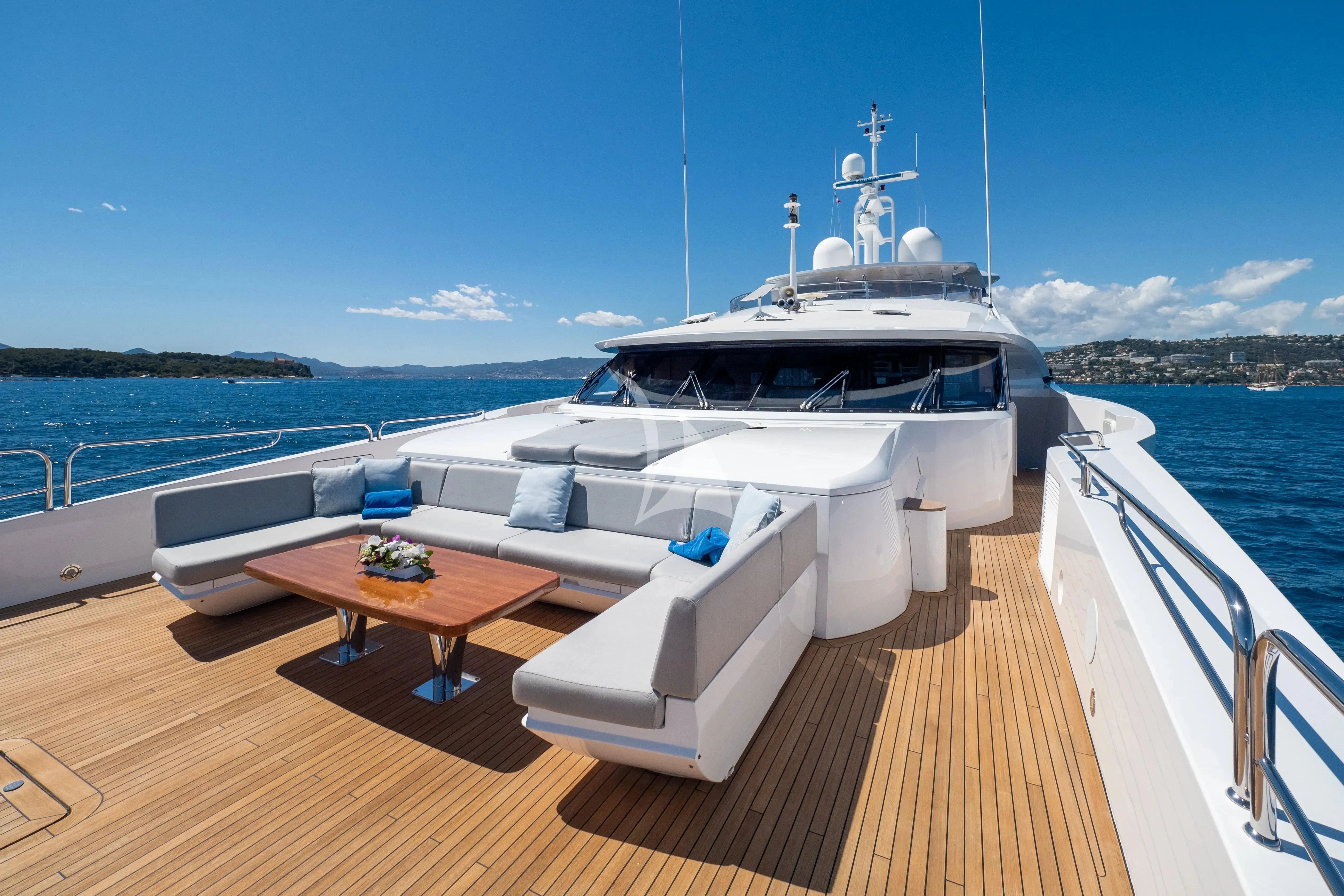 a boat on a deck aboard ARADOS Yacht for Charter