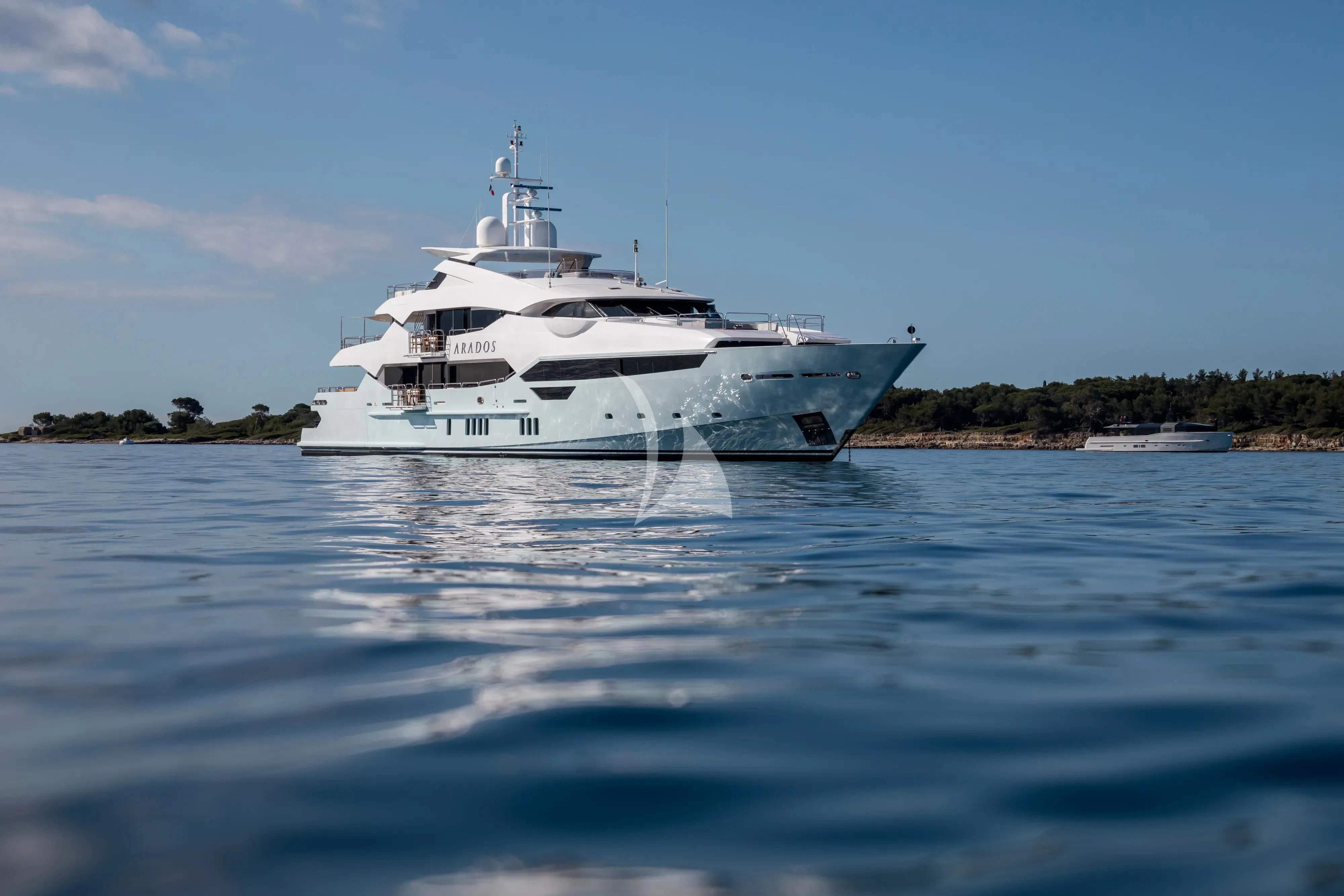 a boat on the water aboard ARADOS Yacht for Charter