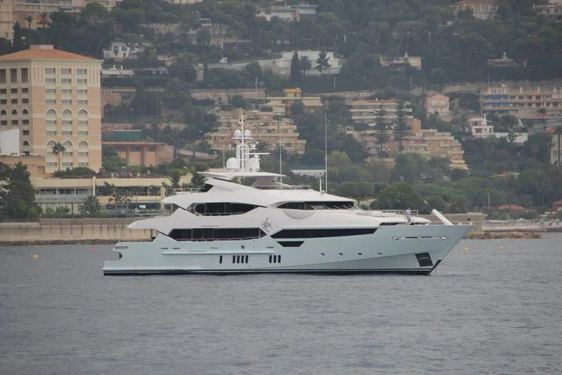 a white yacht on the water aboard ARADOS Yacht for Charter