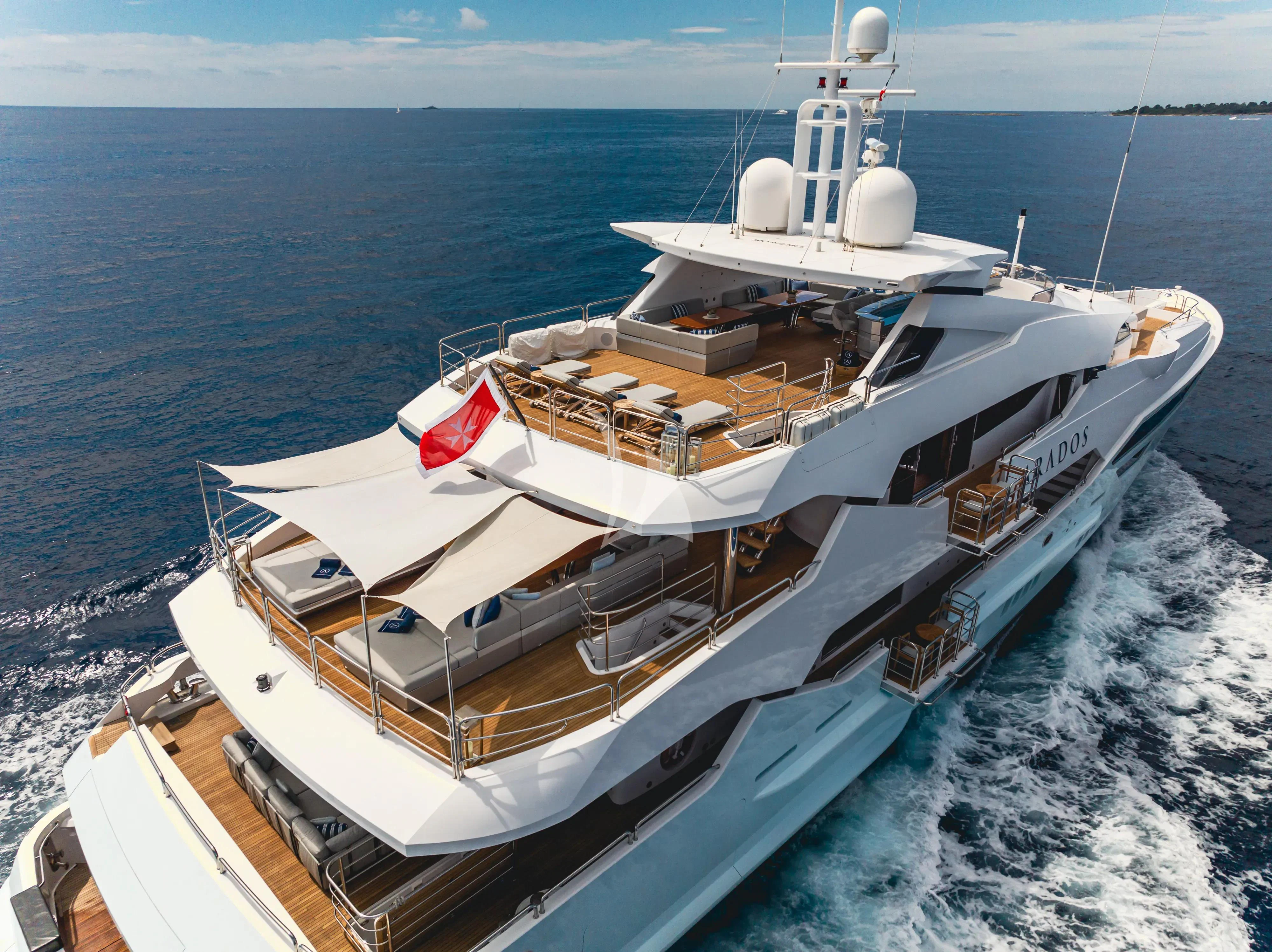 a boat on the water aboard ARADOS Yacht for Charter