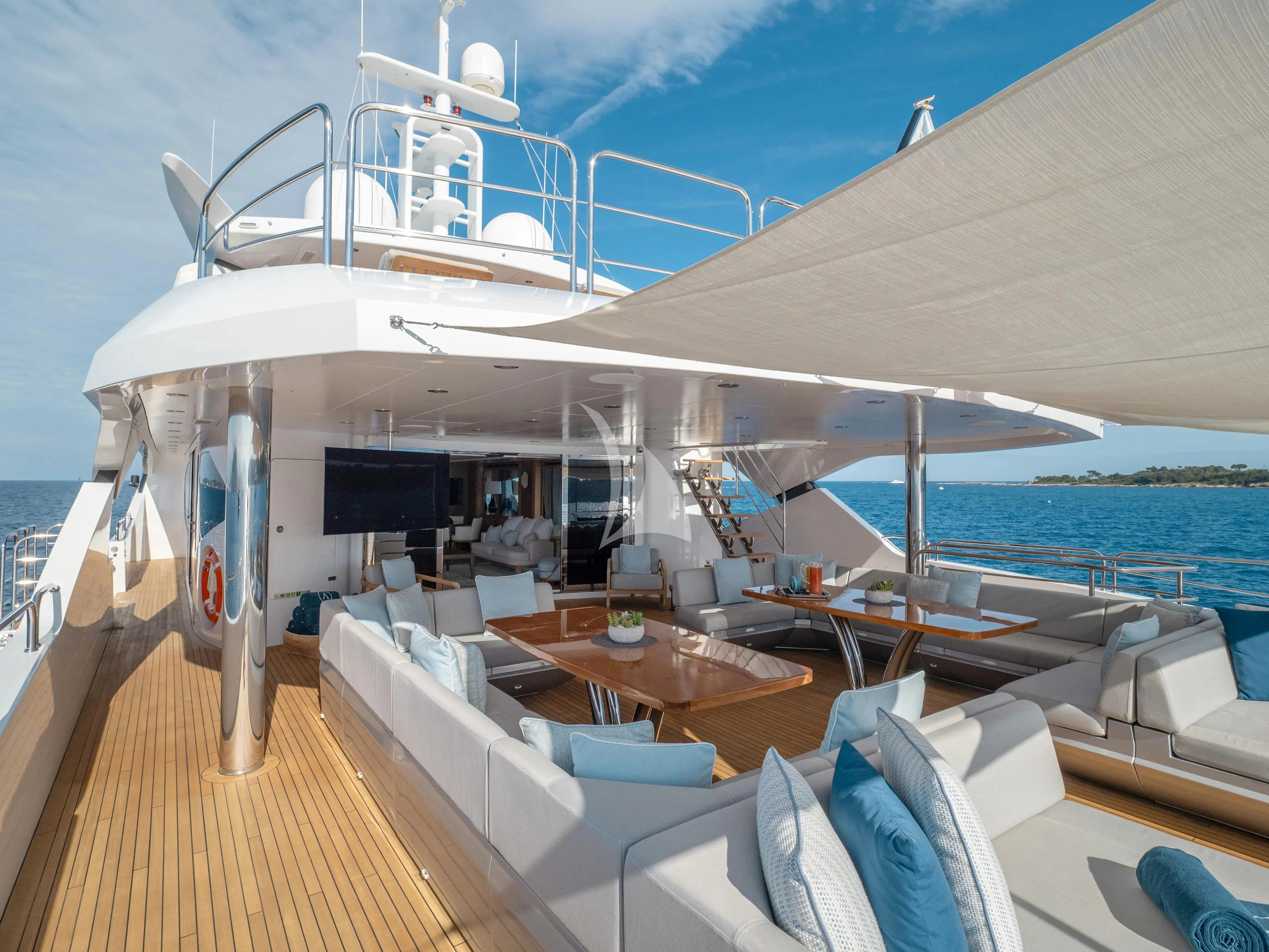 a boat on the water aboard ARADOS Yacht for Charter