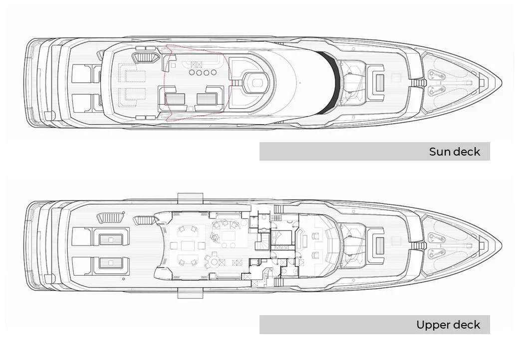 diagram, engineering drawing aboard ARADOS Yacht for Charter