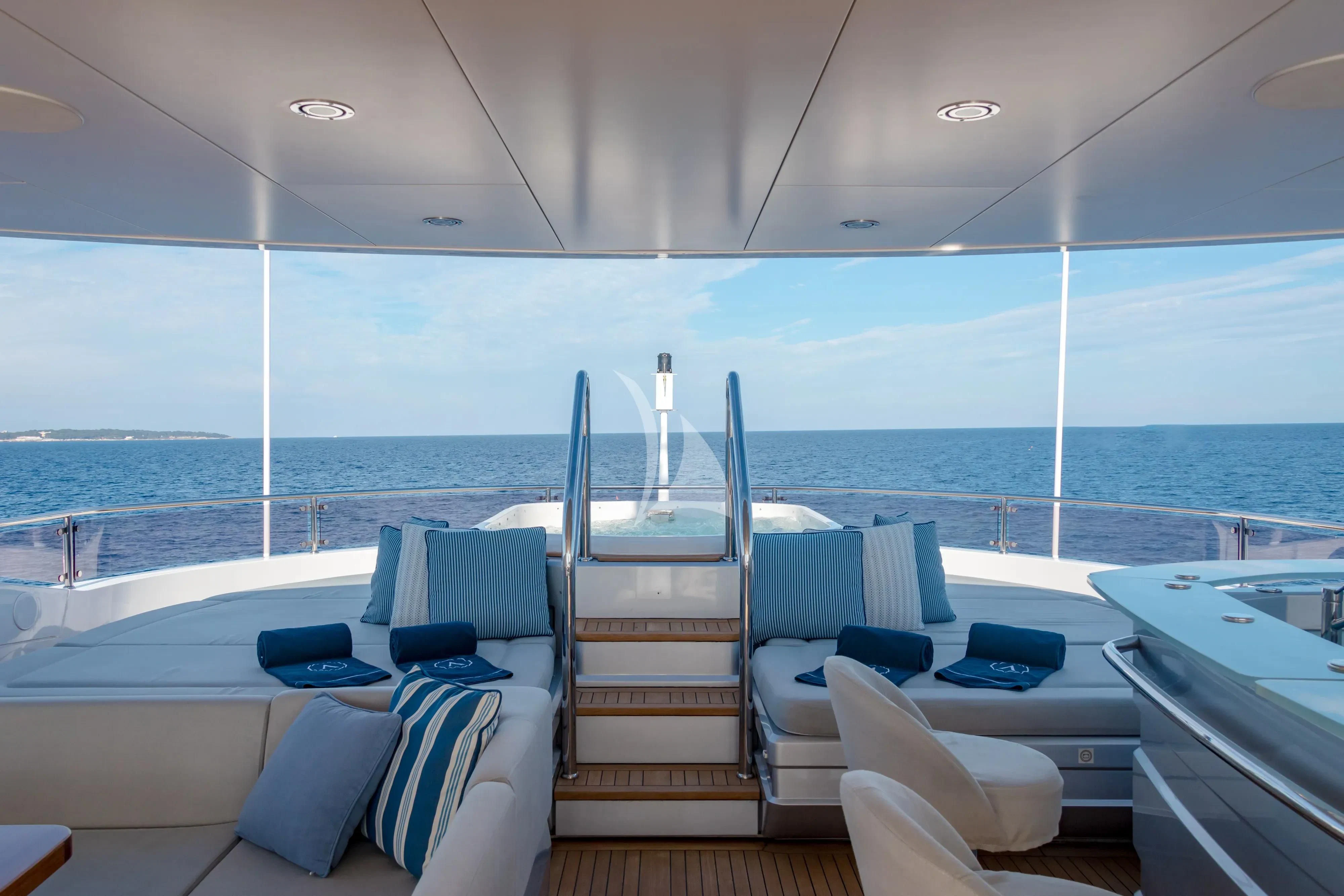 a boat on the water aboard ARADOS Yacht for Charter